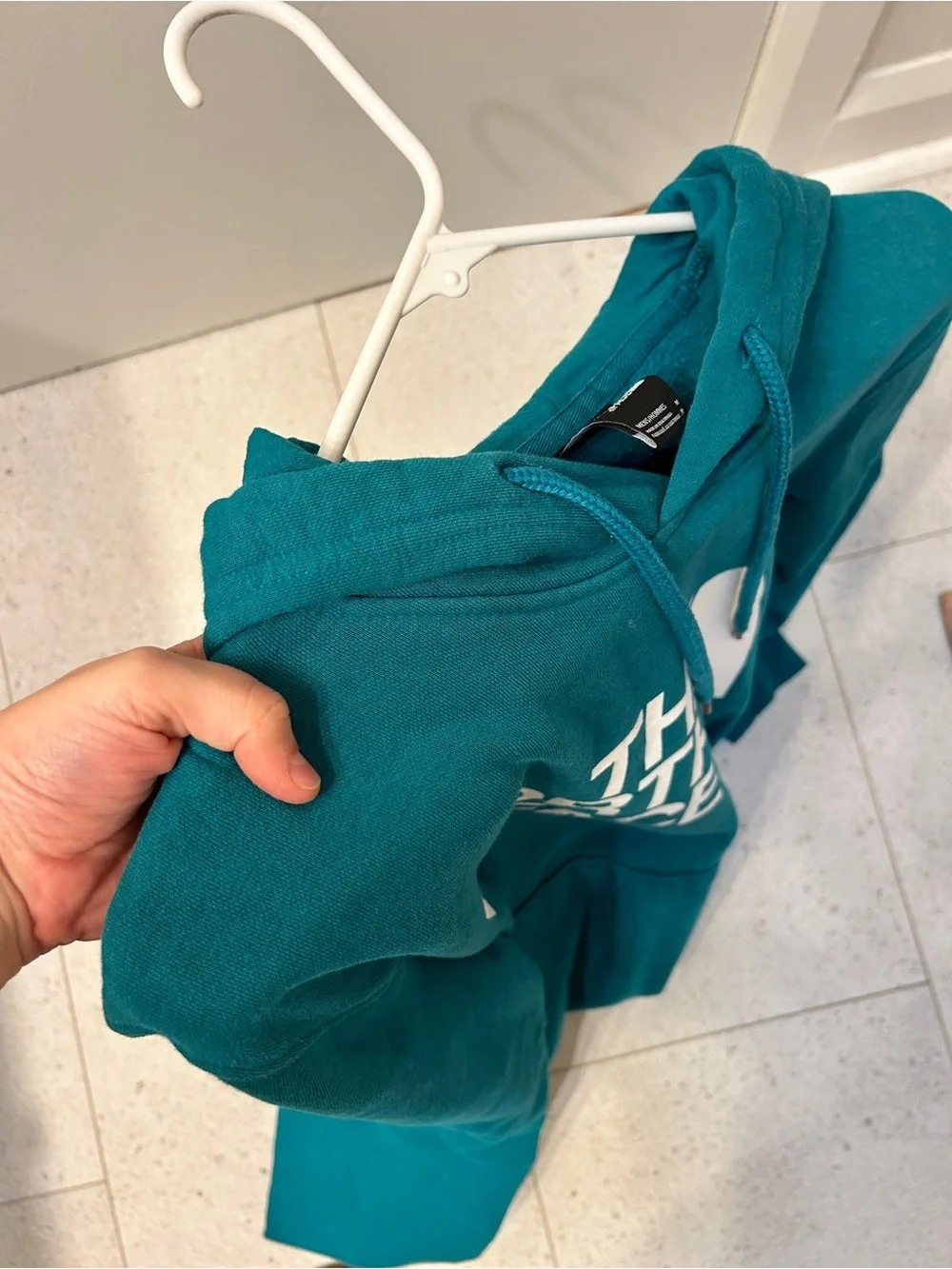 The North Face Unisex Teal/Deep Nori Logo Pullover Hoodie